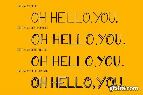 CM - Extra Cheese Font Set 2540192