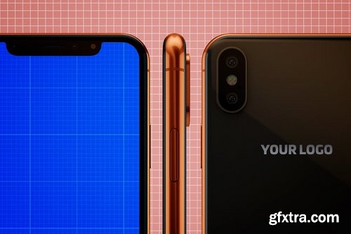 iPhone X Closeups Mockup