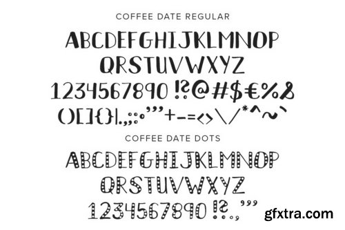 Coffee Date Font Family - 2 Fonts