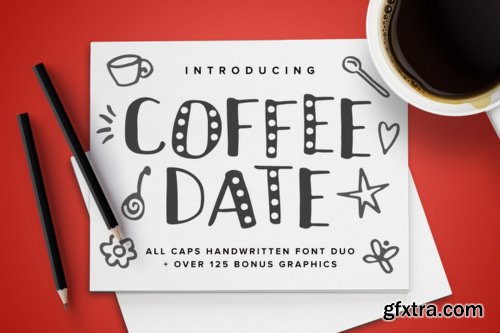 Coffee Date Font Family - 2 Fonts