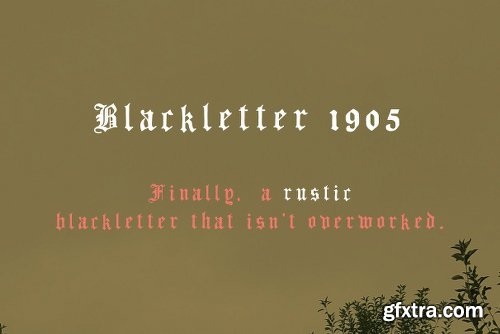 CreativeMarket Blackletter 1905 Rustic Vintage Font 2542333