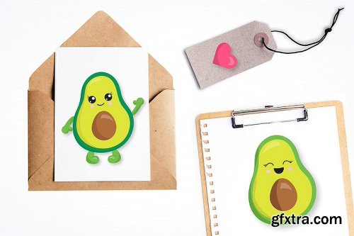 CreativeMarket Avocado graphics and illustrations 2546506