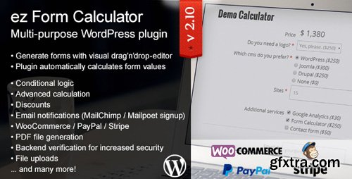 CodeCanyon - ez Form Calculator v2.10.3.1 - WordPress plugin - 7595334