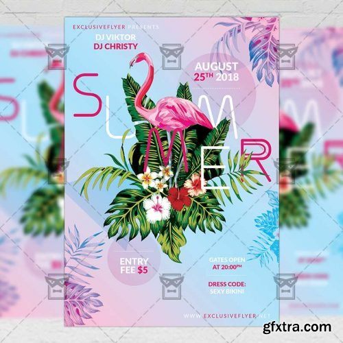 Summers – Seasonal A5 Flyer Template