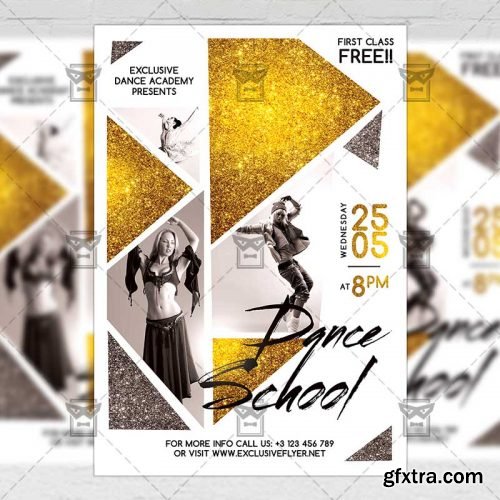 Dance School – Community A5 Flyer Template