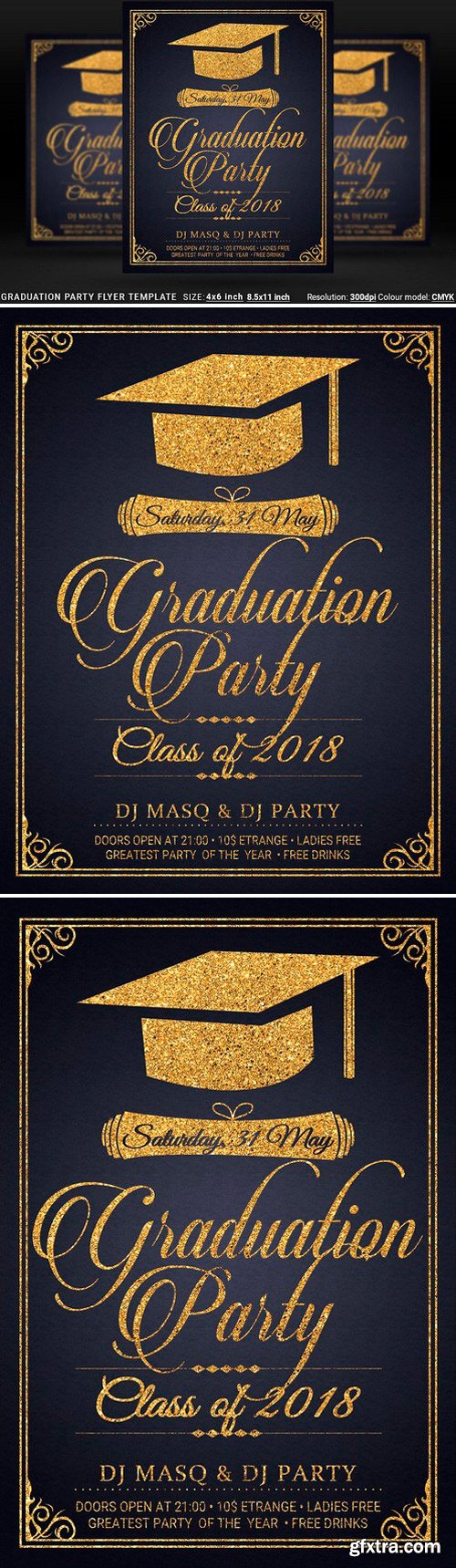 CM - Graduation Party Flyer Template Prom 2518592