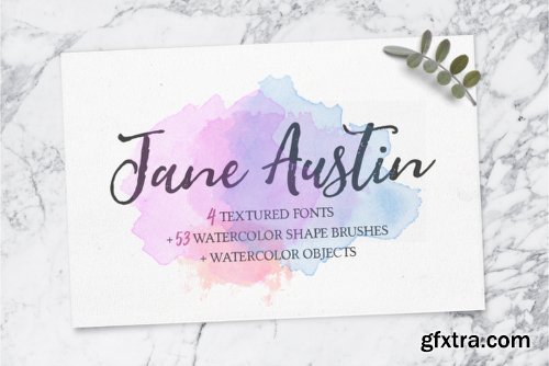 Jane Austin Font Family - 4 Fonts