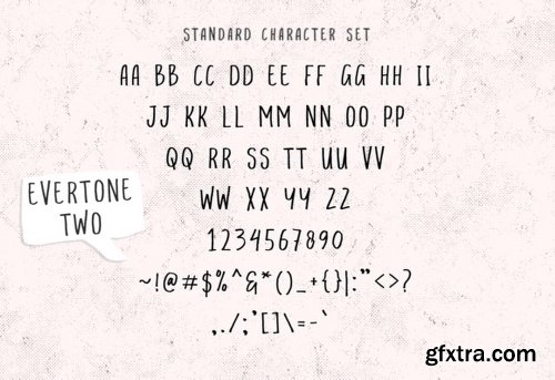 Evertone Font Family - 3 Fonts