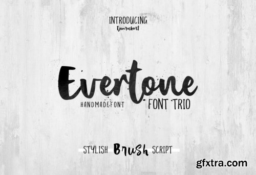 Evertone Font Family - 3 Fonts