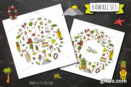 CM - 56 HAWAII hand drawn elements! 2545155