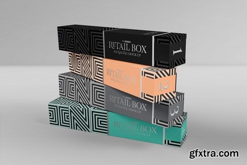 Retail Boxes Vol5 Narrow Box Packaging Mock