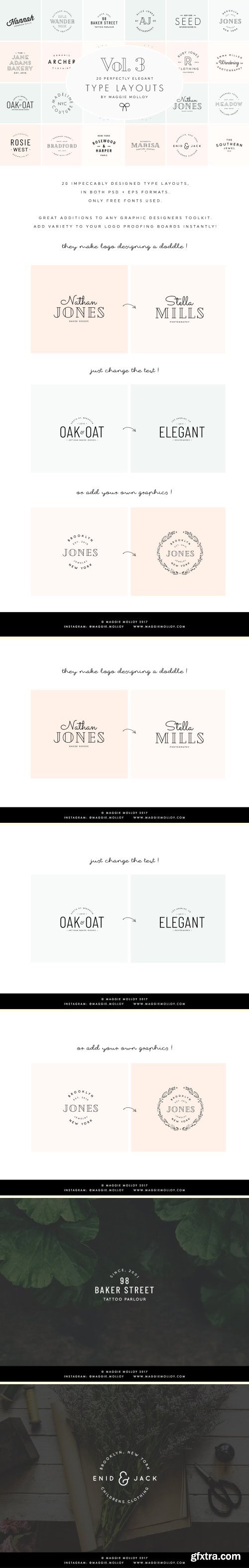 CM - Type Layouts Vol. 3 Text Based Logos 2128086