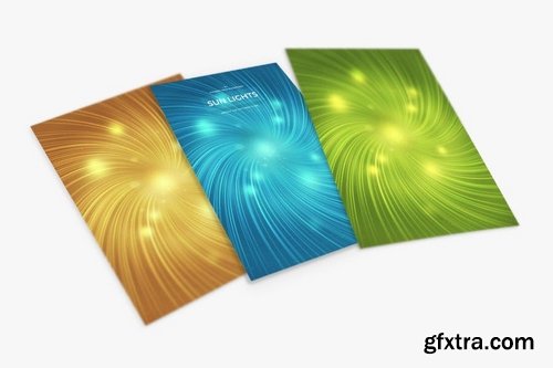 Abstract Sun Lights Background