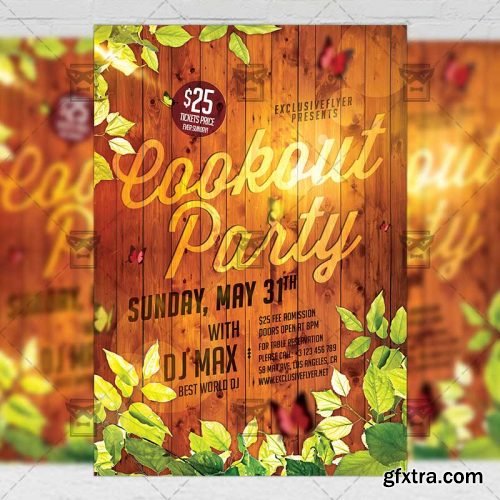 The Cookout Party – Seasonal A5 Flyer Template