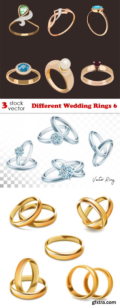 Vectors - Different Wedding Rings 6