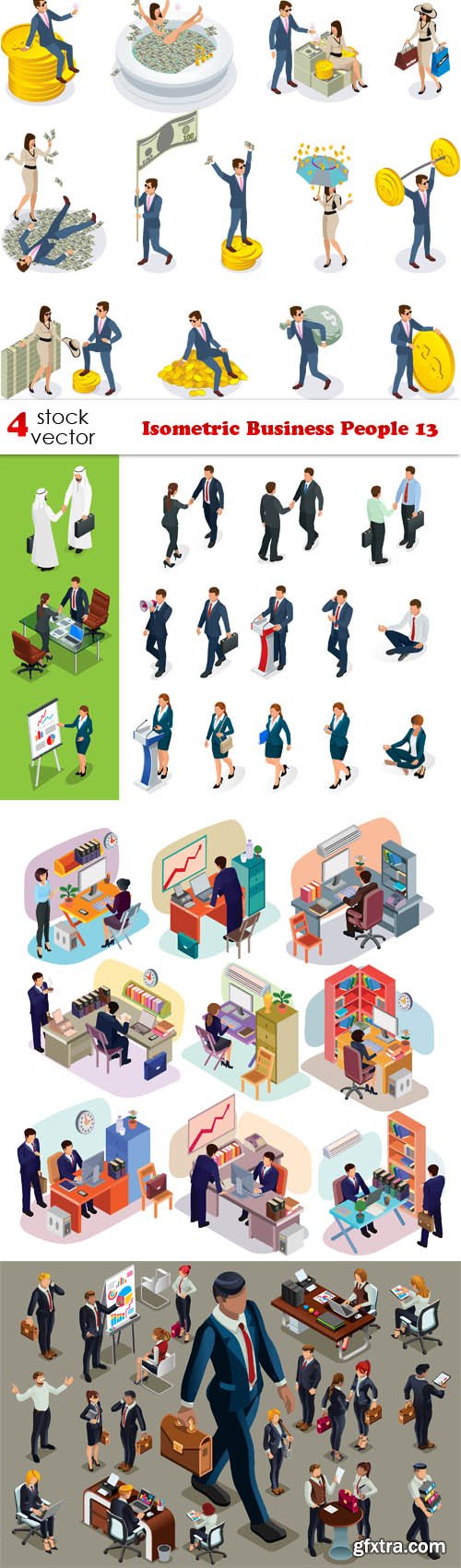 Vectors - Isometric Business People 13