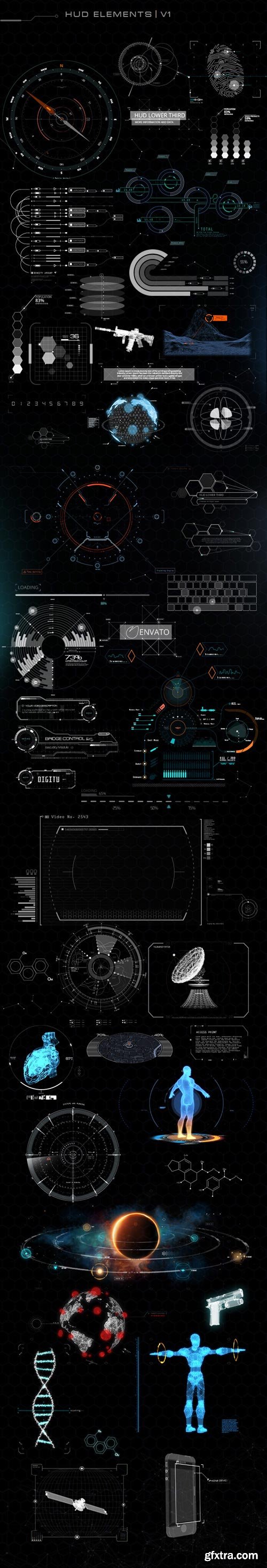 Videohive - Quantum HUD Infographic V2 (Updated 17 April 2018) - 8678174