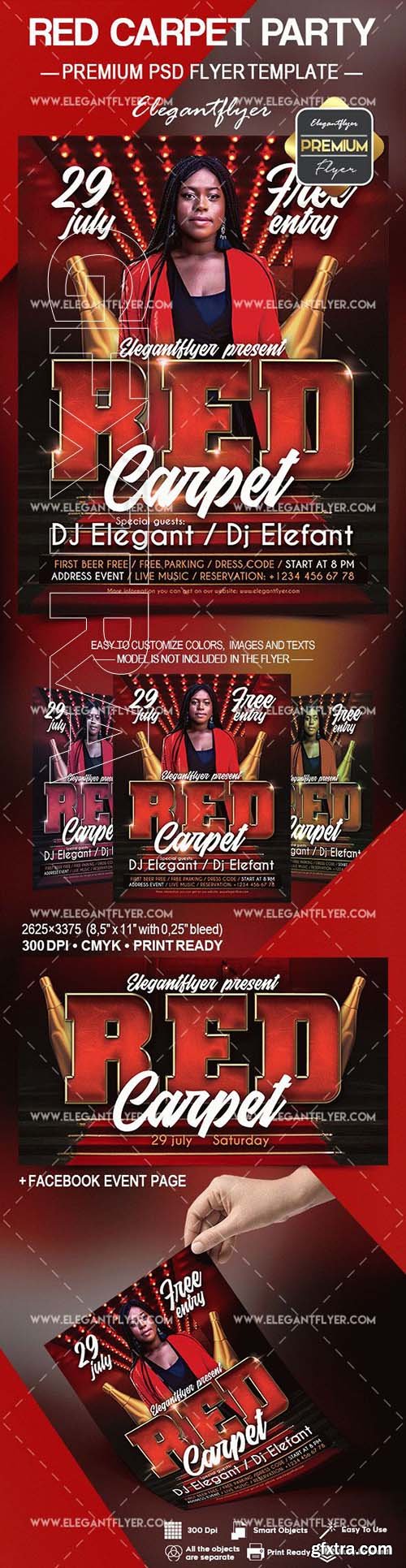 Red Carpet Party – Flyer PSD Template