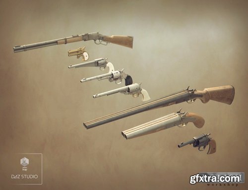 Daz3D - Western Weapon Collection