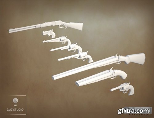 Daz3D - Western Weapon Collection