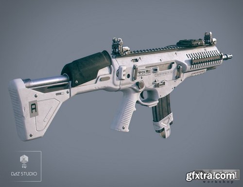 Daz3D - AMX Assault Rifle and Poses