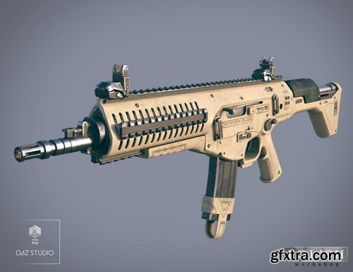 Daz3D - AMX Assault Rifle and Poses