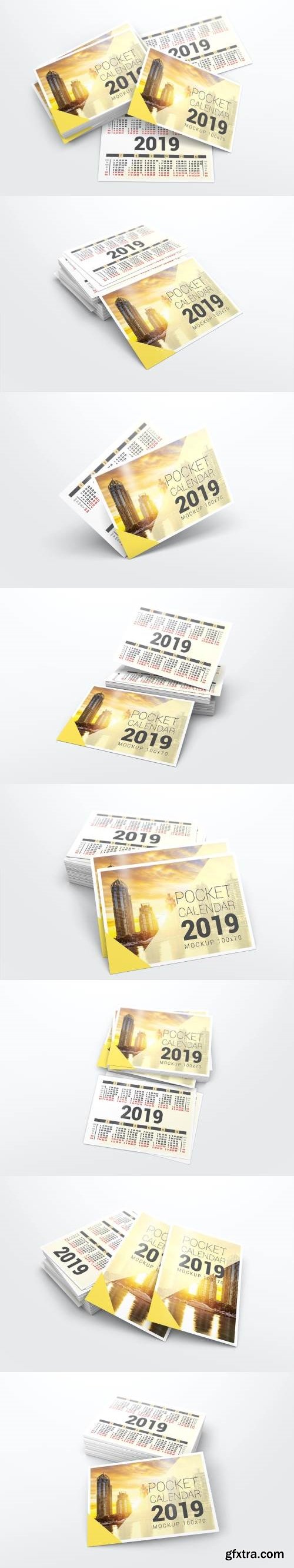 Pocket Calendar Mockups