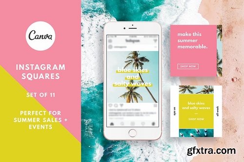 CM - Tropical Summer Instagram for Canva 2545661