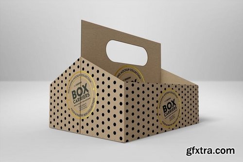 Food Pastry Boxes Vol5Carrier Boxes Mockups