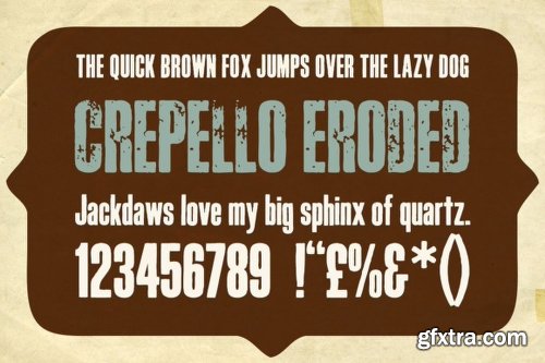 Crepello Font Family - 2 Fonts