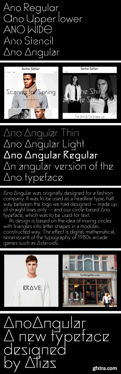 Ano Angular Font Family