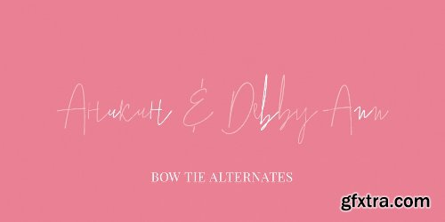 Bow Tie Font Family - 4 Fonts