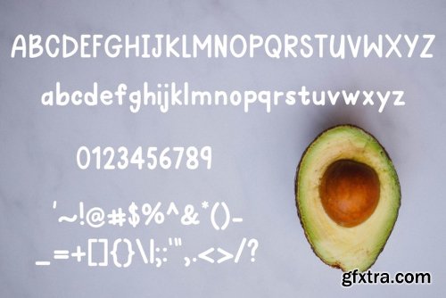 Avocado Toast Font