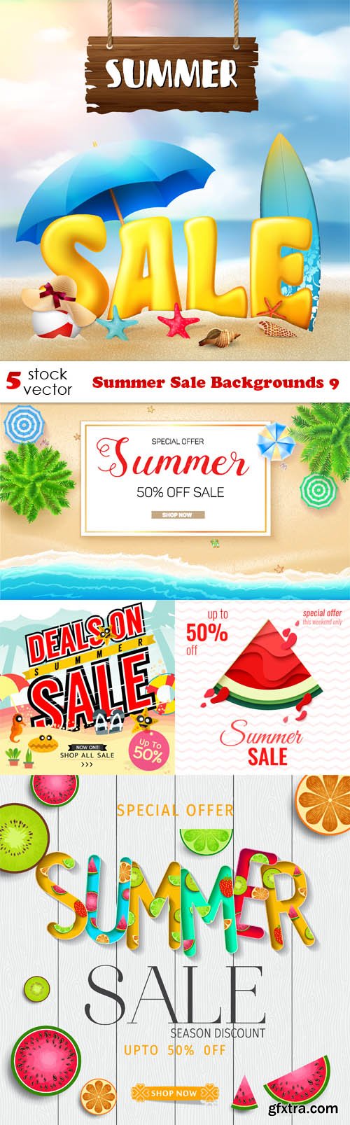 Vectors - Summer Sale Backgrounds 9