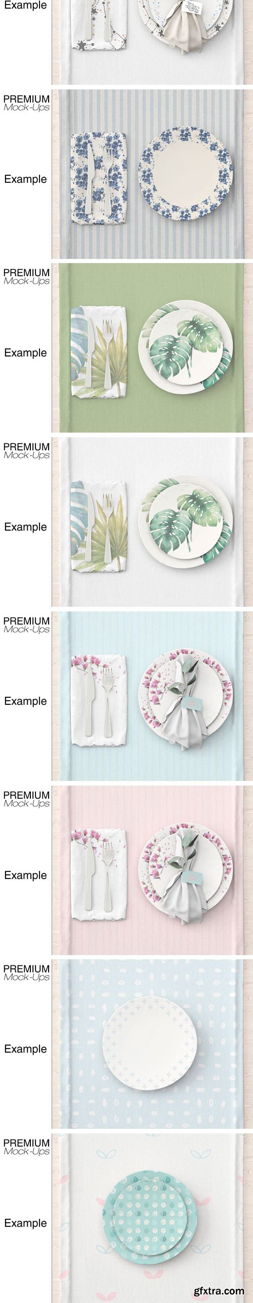 CM - Plates & Tablecloth Set 2362548