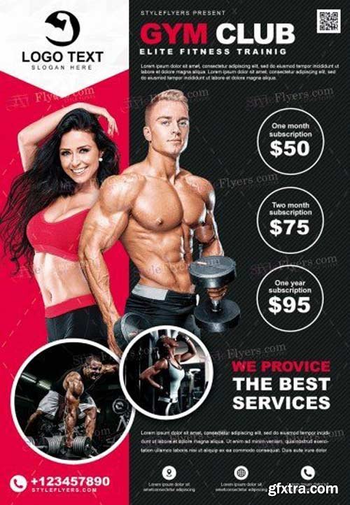 GYM V14 2018 PSD Flyer Template