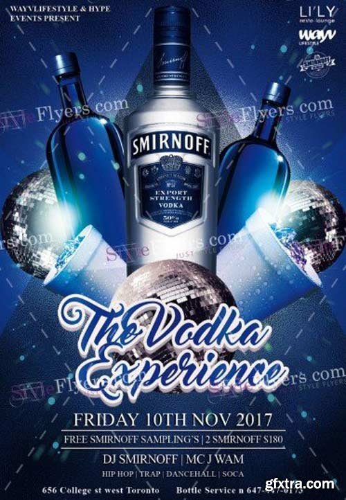 Vodka party V1 2018 PSD Flyer Template