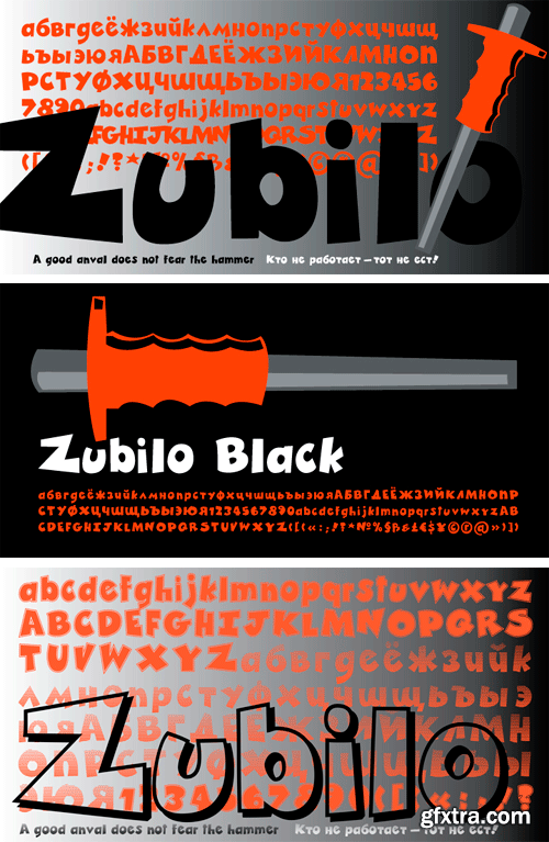 Zubilo Font Family