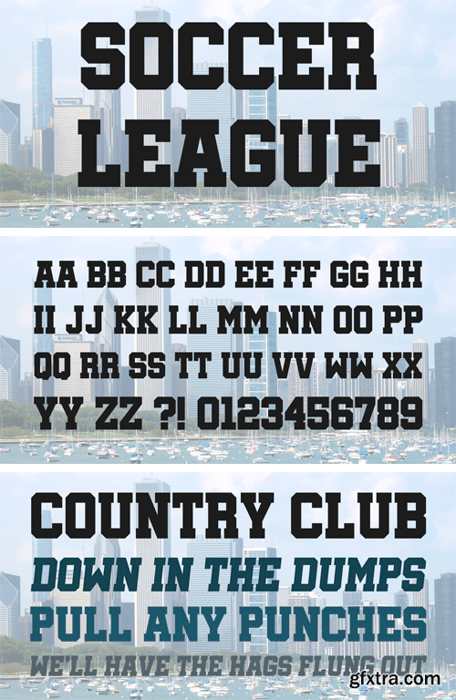 Soccer League Font Family