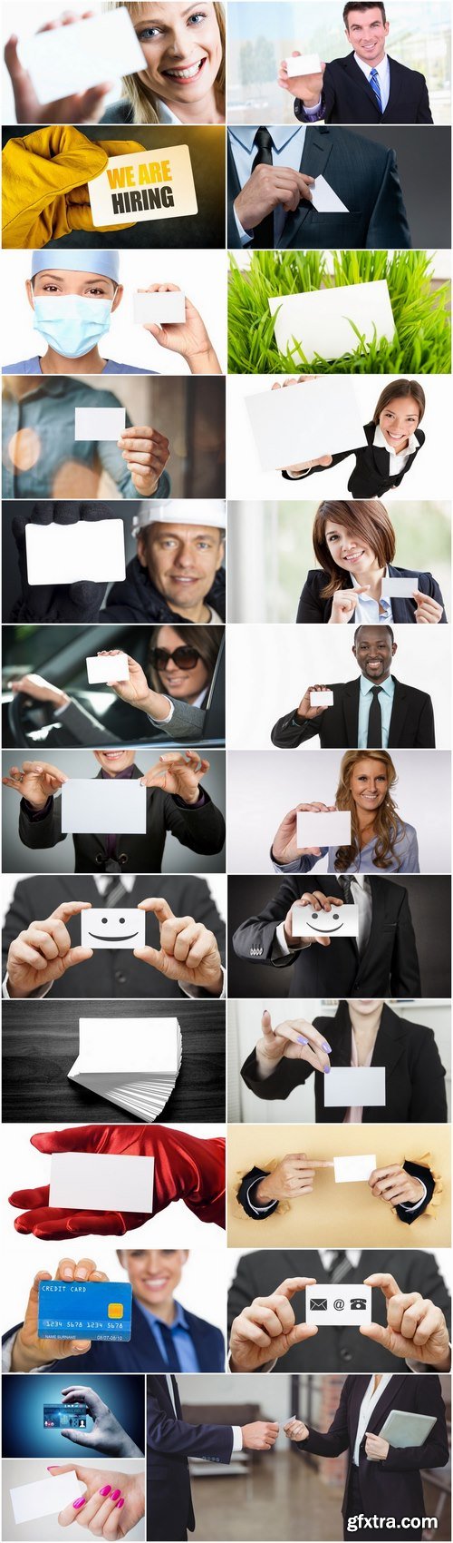 Businessman business woman with business card presentation the presentation 25 HQ Jpeg