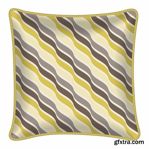 Pillow image pattern example template interior bed 25 EPS