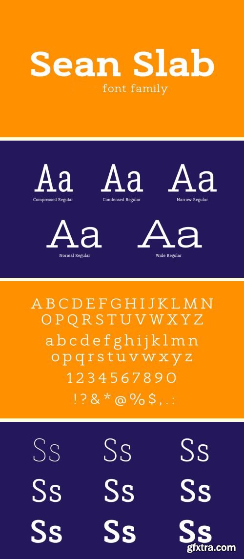 Sean Slab Font Family