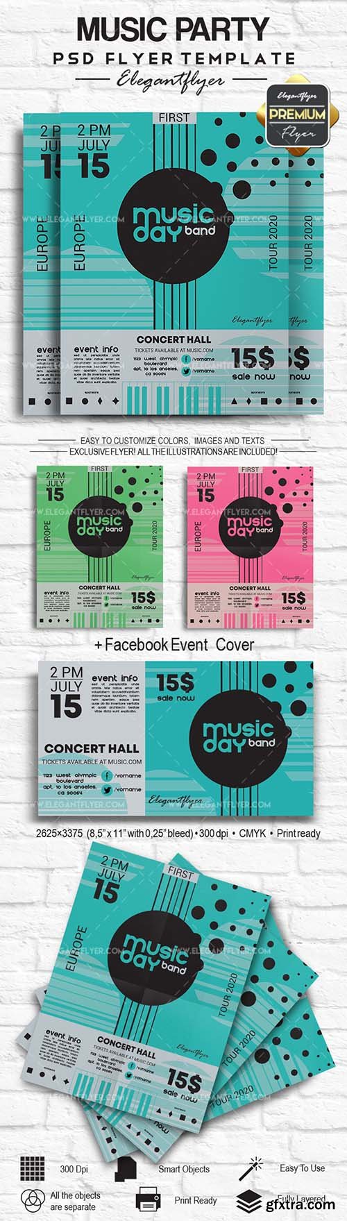 Music Party – Flyer PSD Template