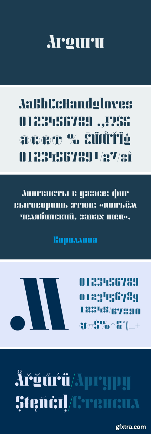 KD Arguru Stencil Font