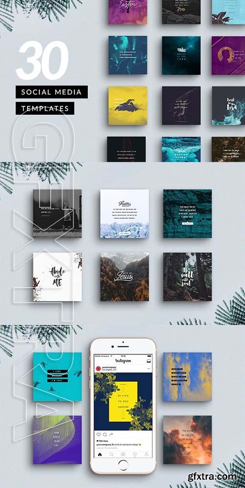 CreativeMarket - Customizable Social Media Pack 2607473