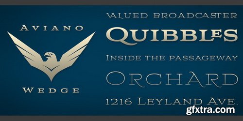 Aviano Wedge Font Family