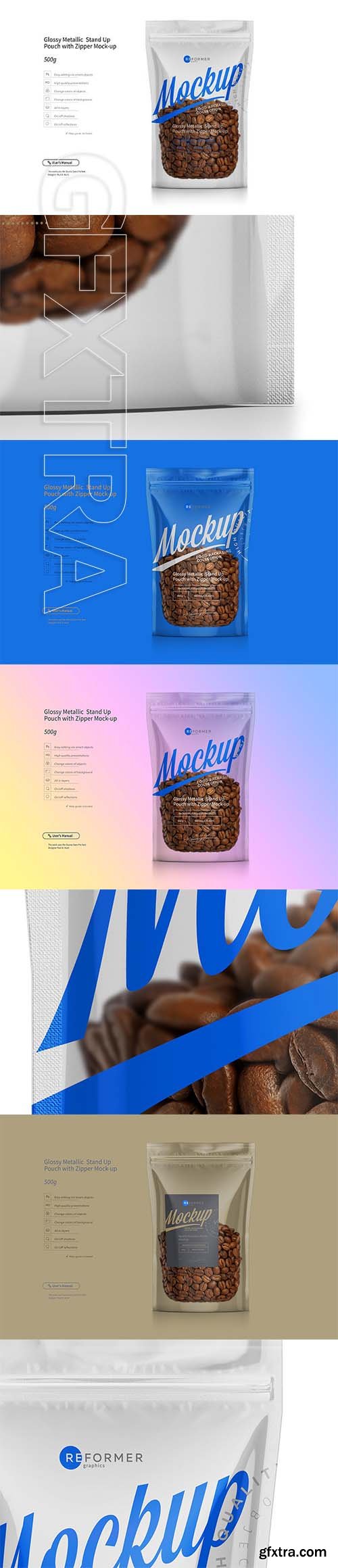 CreativeMarket - Transparent stand with zipper Mockup 2608008