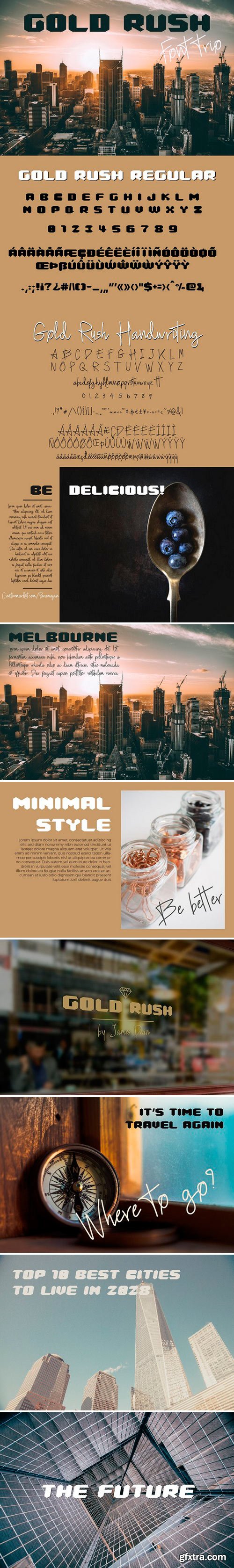 CM - Gold Rush Font Trio 2517119