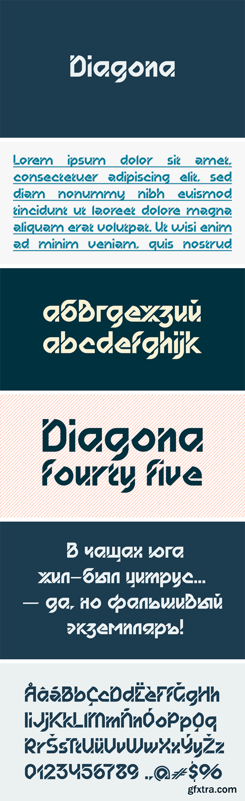 KD Diagona Font