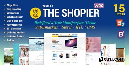 ThemeForest - Shopier v1.4.5 - Responsive Multipurpose WordPress WooCommerce Theme - 15041162